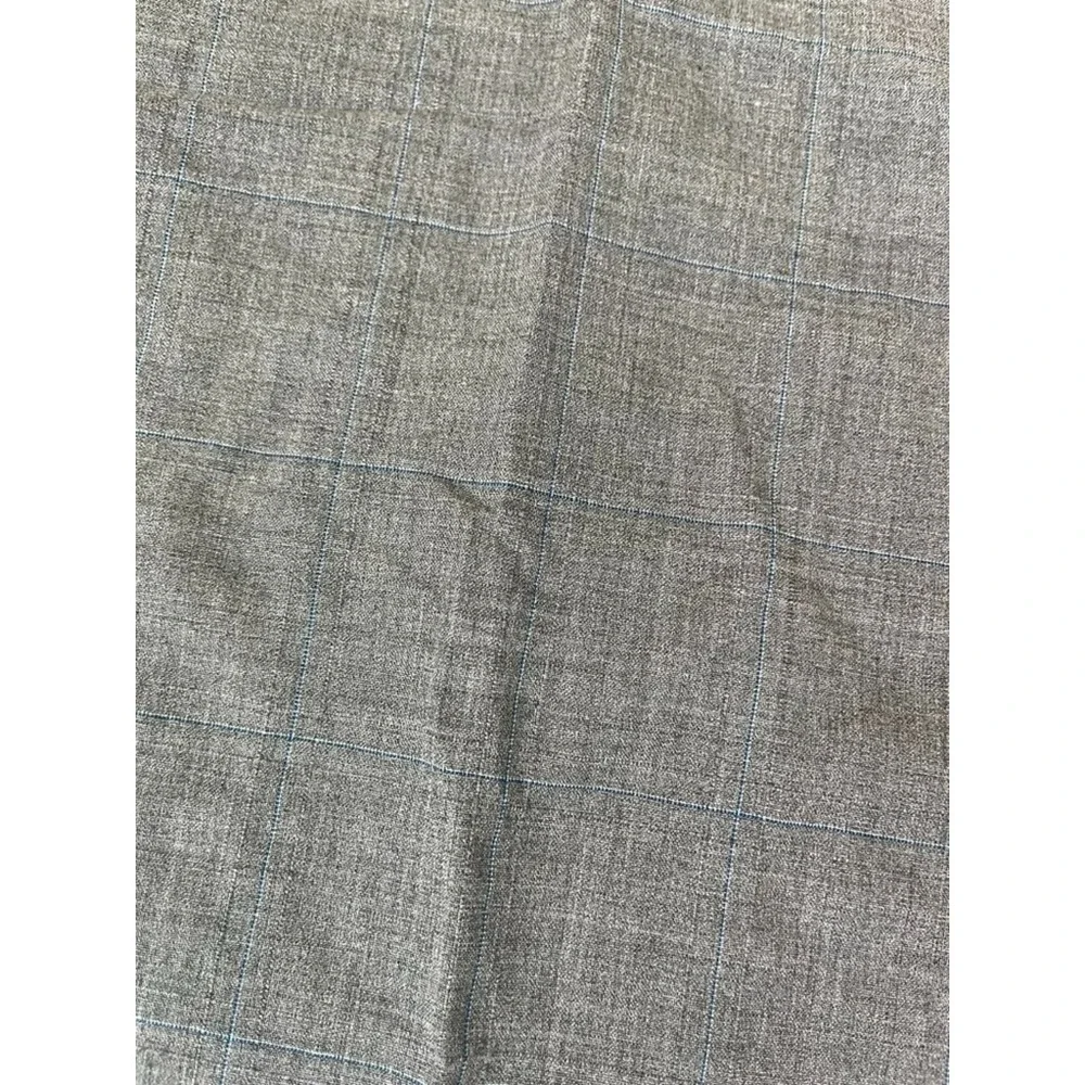 J.Hilburn Reda European Fit Super 130'sWool Dress Pants Men's Gray Check Size 34